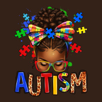 Autism Awareness Afro Messy Bu Heavy Core Tee | Teevron