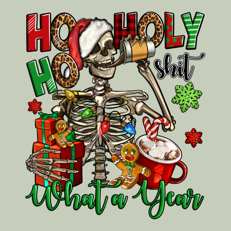 Ho Ho Holy Shit What A Year Christmas Skeleton Long Sleeve Tee by Jasminsmagicworld | Teevron