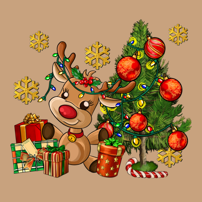 Reindeer And Christmas Tree Vintage Tee by AdoDesignShop | Teevron