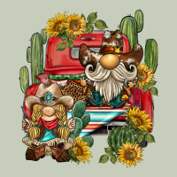 Western Gnome Truck Cactus Sunflower Long Sleeve Tee | Teevron