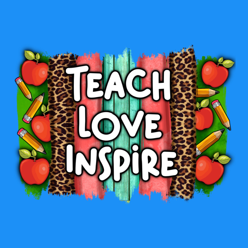 Teach Love Inspire Brushstroke With  And Pen Leopard Classic Tee by Artiststas | Teevron