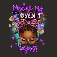 Minding My Own Business Afro Messy Bun Heavy Core Tee | Teevron