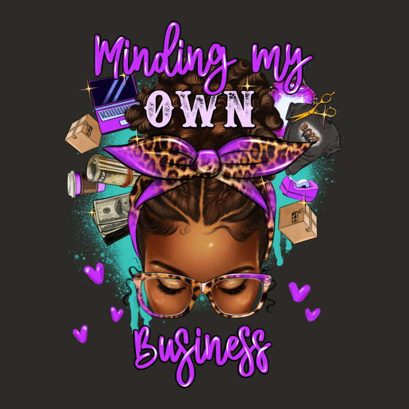 Minding My Own Business Afro Messy Bun Heavy Core Tee by texasbilliewilder | Teevron