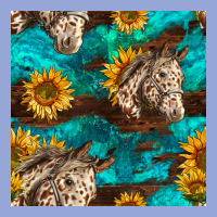 Appaloosa Horses And Sunflowers Seamless Pattern Classic Tee | Teevron