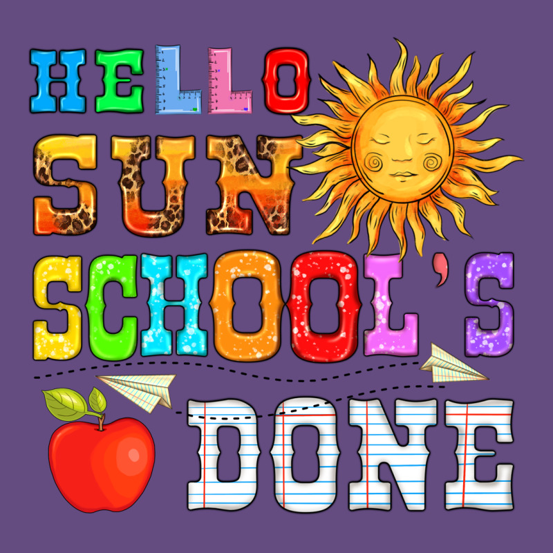 Hello Sun Schools Done Vintage Hoodie by HRA Design Shop | Teevron
