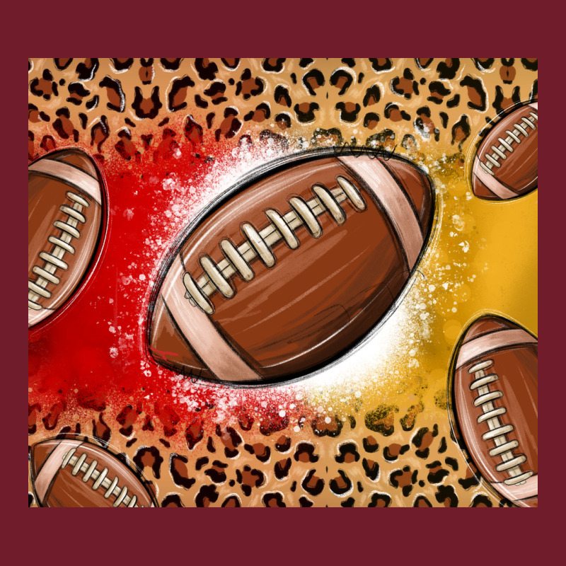 Team Color Red And Gold Football Zipper Hoodie by MaliasSmallBusiness | Teevron