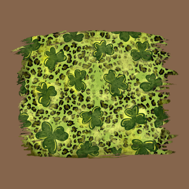 St Patrick's Day Shamrock Leopard Background Premium Tee by RanaPortraitStore | Teevron