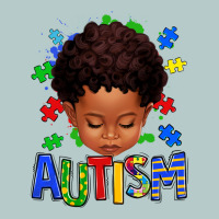 Autism Afro Kid Full Face Heavy Core Tee | Teevron
