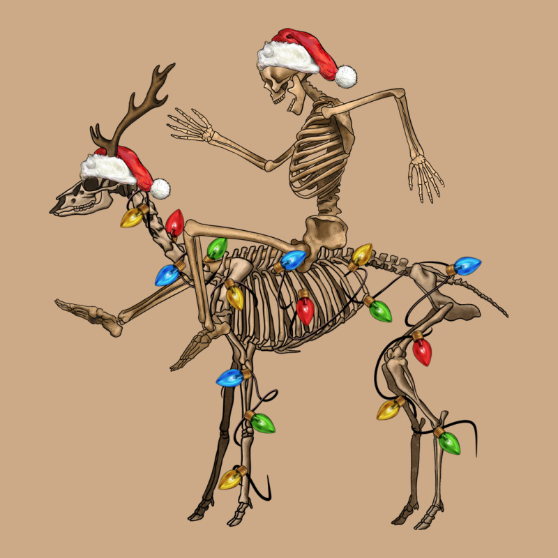 Skeleton Deer Santa Vintage Hoodie by FaDigitalArtStudio | Teevron