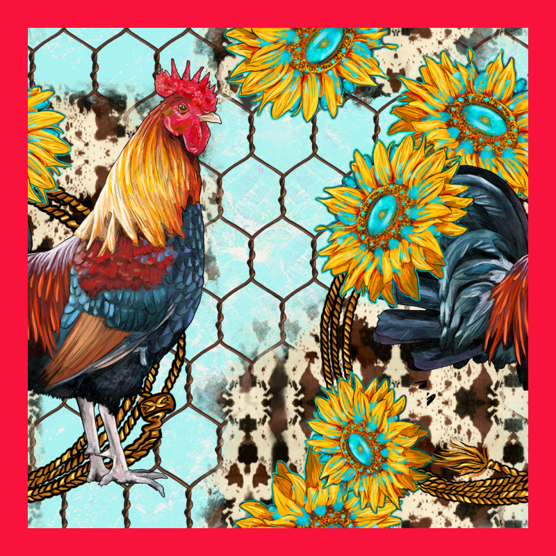 Western Rooster Seamless Pattern Classic Tee by BundleAndBundleShop | Teevron