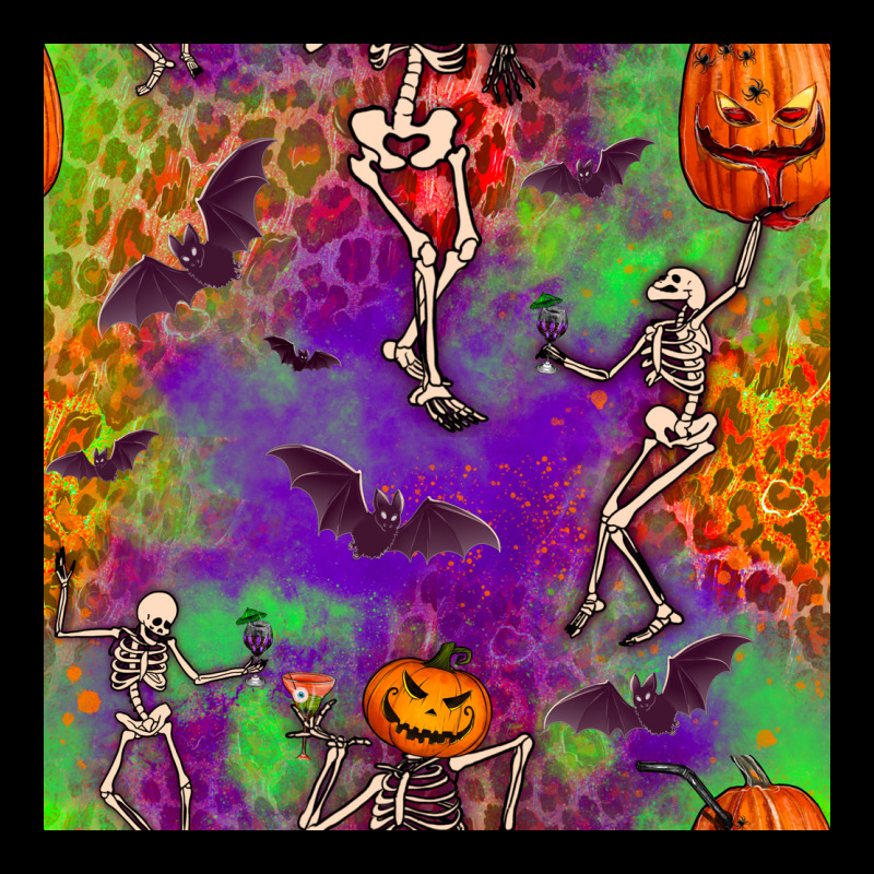 Halloween Party Seamless Pattern Premium Sweatshirt by BundleAndBundleShop | Teevron