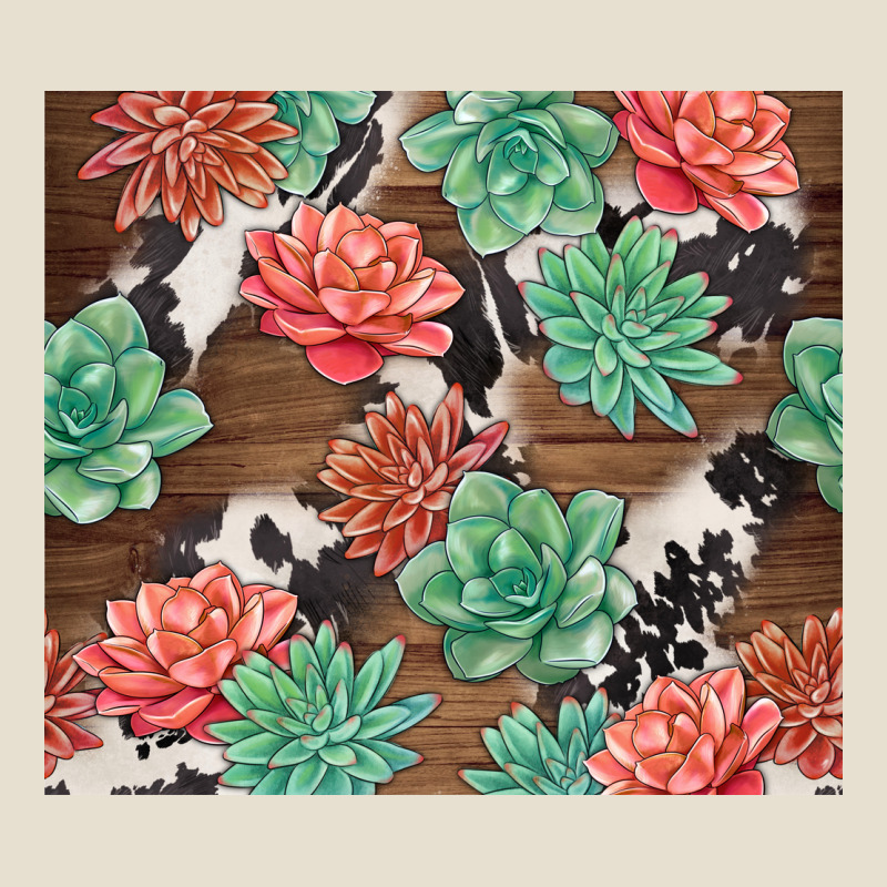Succulents And Cowhide Urban Hoodie by TumblerDesignByShophia | Teevron