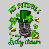 St. Patrick's Day My Pitbull Is My Lucky Charm With Hat Premium Tee | Teevron