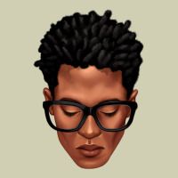 Black Man Portrait Heavy Core Tee | Teevron