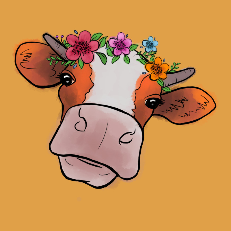 Cow With Flowers Premium Hoodie by Bettercallsaul | Teevron