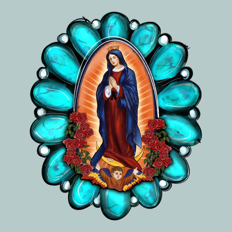 Gemstone Lady Of Guadalupe Heavy Core Tee by RanaPortraitStore | Teevron