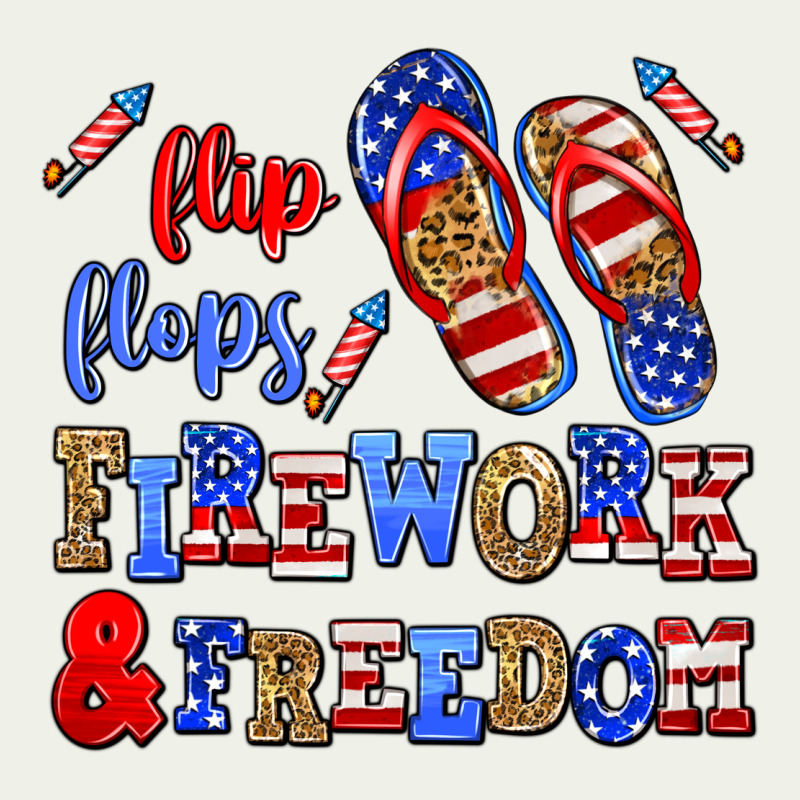 Flip Flops Fireworks And Freedom Urban Heavy Tee by AdoDesignShop | Teevron