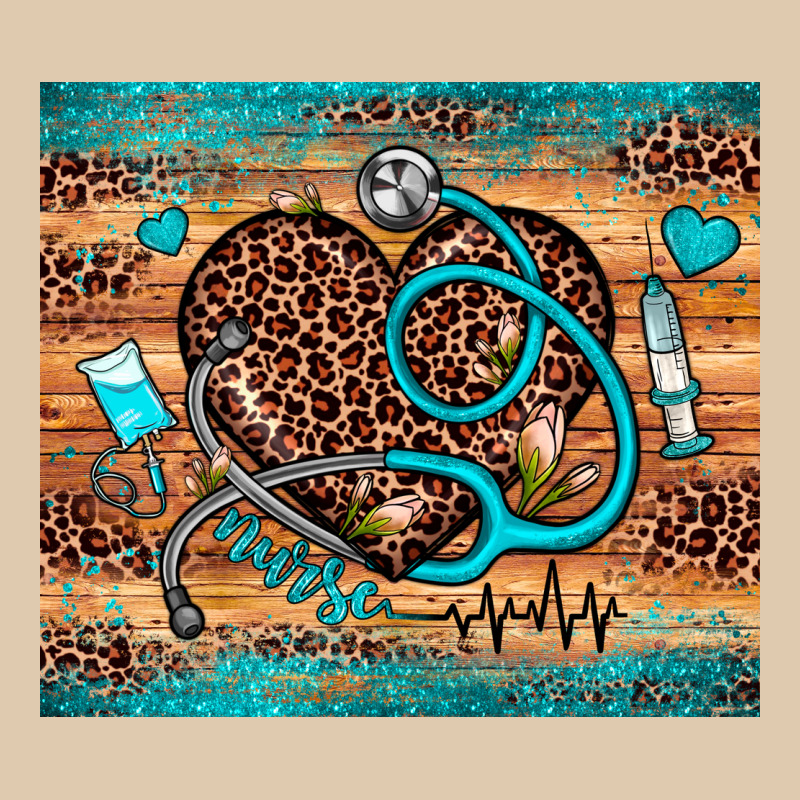 Nurse Leopard Heart Heavyweight Sweatshirt by JahusDesignShop | Teevron