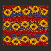 Usa And Sunflower Pattern Heavy Core Tee | Teevron