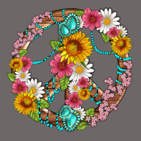 Floral Peace Sign With Gemstone Classic Tee | Teevron
