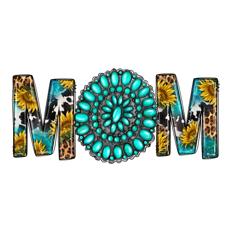 Western Mom With Turquoise Gemstone Heavyweight Hoodie by BundleAndBundleShop | Teevron