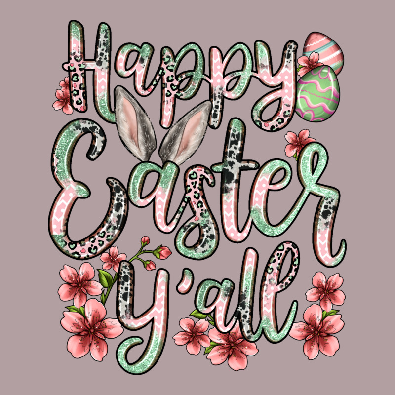 Easter Day Happy Easter Y'all Vintage Hoodie by OliviaCreatesArt | Teevron