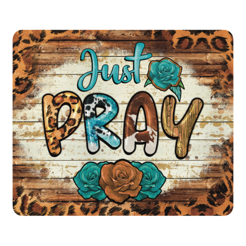 Just Pray Mousepad Premium Tee by BarkalooDesign | Teevron