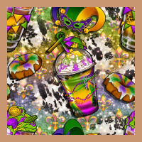 Mardi Gras Coffee Cups And Donut With Cowhide Heavyweight Hoodie | Teevron