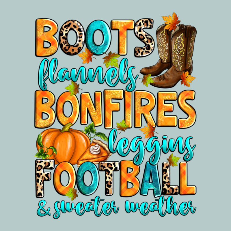 Boots Flannels Bonfires Leggins American Football Heavy Core Tee by RanaPortraitStore | Teevron