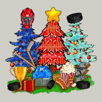 Christmas With Ice Hockey Trees Heavyweight Hoodie | Teevron