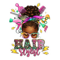 hair stylist afro messy bun | Teevron