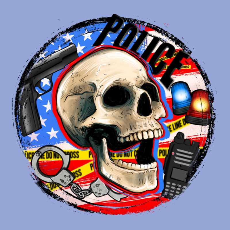 Police Skull And Police Equipment Classic Tee by AdoDesignShop | Teevron