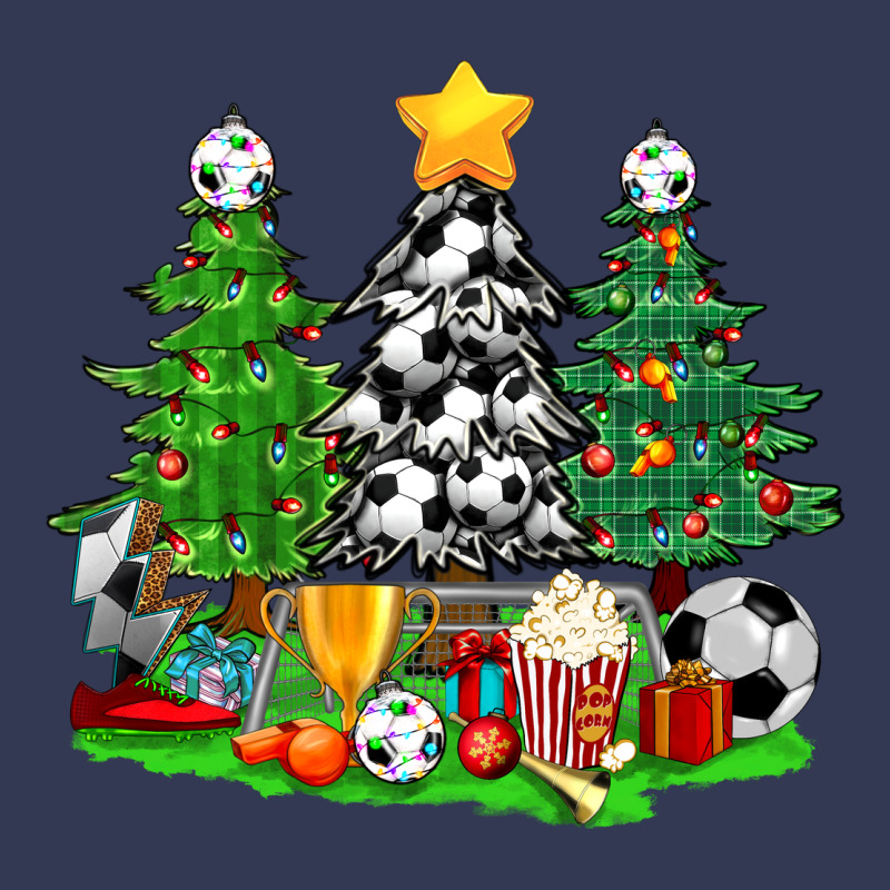 Christmas With Soccer Trees Heavyweight Hoodie by BundleAndBundleShop | Teevron