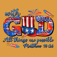 With God All Things Are Possible Usa Urban Heavy Tee | Teevron