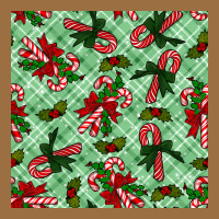 Christmas Candy Cane Seamless Pattern Vintage Tee | Teevron