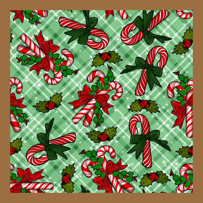 Christmas Candy Cane Seamless Pattern Vintage Tee by BundleAndBundleShop | Teevron