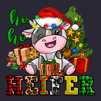 Ho Ho Heifer Little Cute Christmas Cow Vintage Tee | Teevron