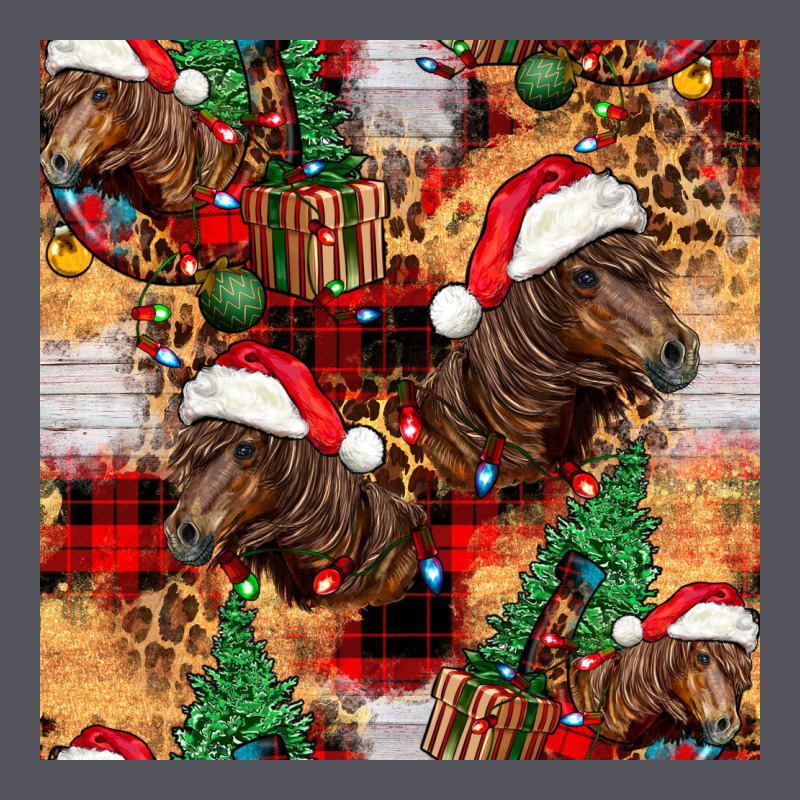 Christmas Horse Leopard Tartan Vintage Hoodie by FaDigitalArtStudio | Teevron