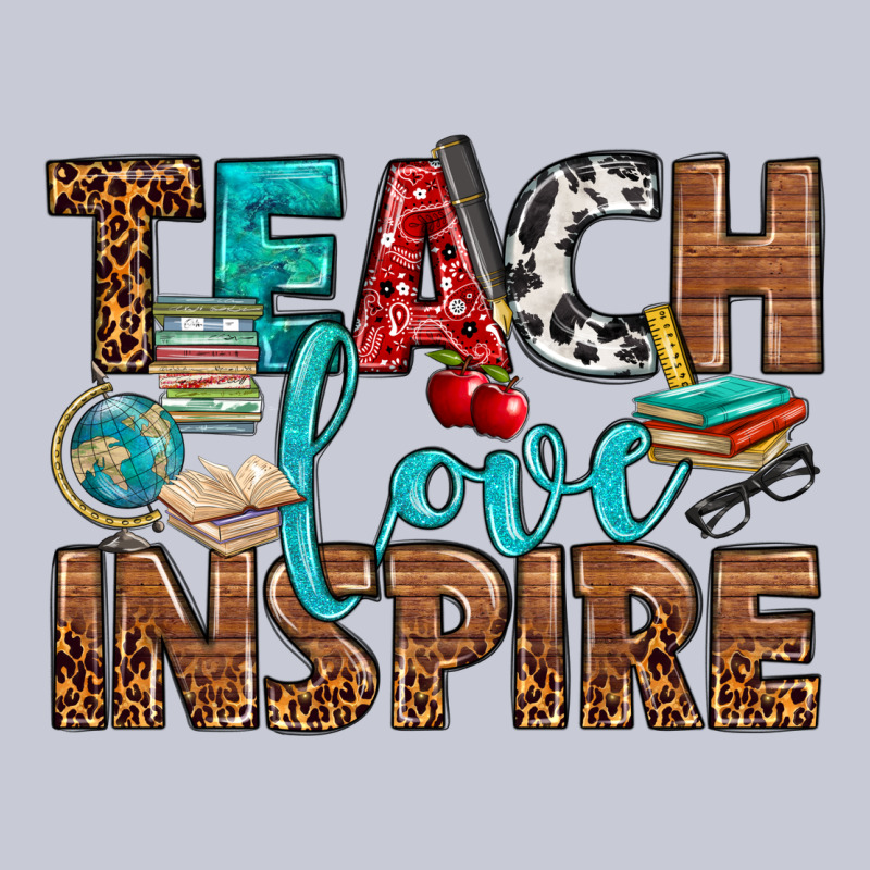 Teach Love Inspire With Leopard Heavyweight Hoodie by BundleAndBundleShop | Teevron