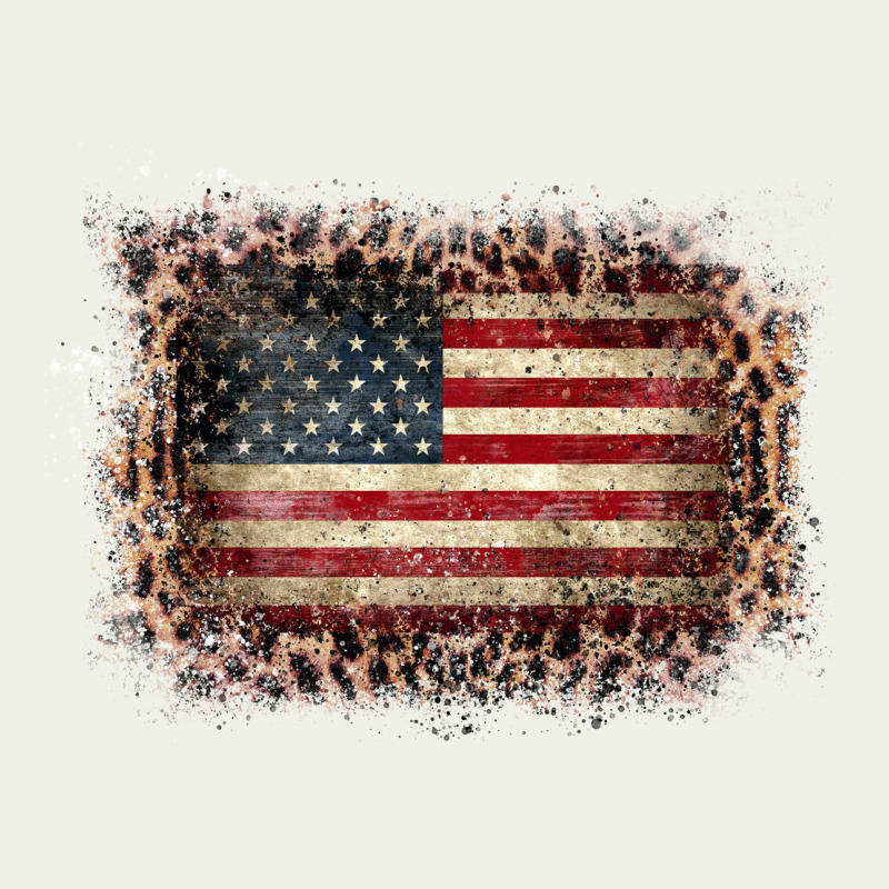 Old Leopard American Flag Frame Urban Heavy Tee by Bettercallsaul | Teevron