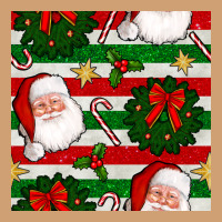 Christmas  Santa Clause And Ornaments Seamless  Pattern Vintage Tee | Teevron