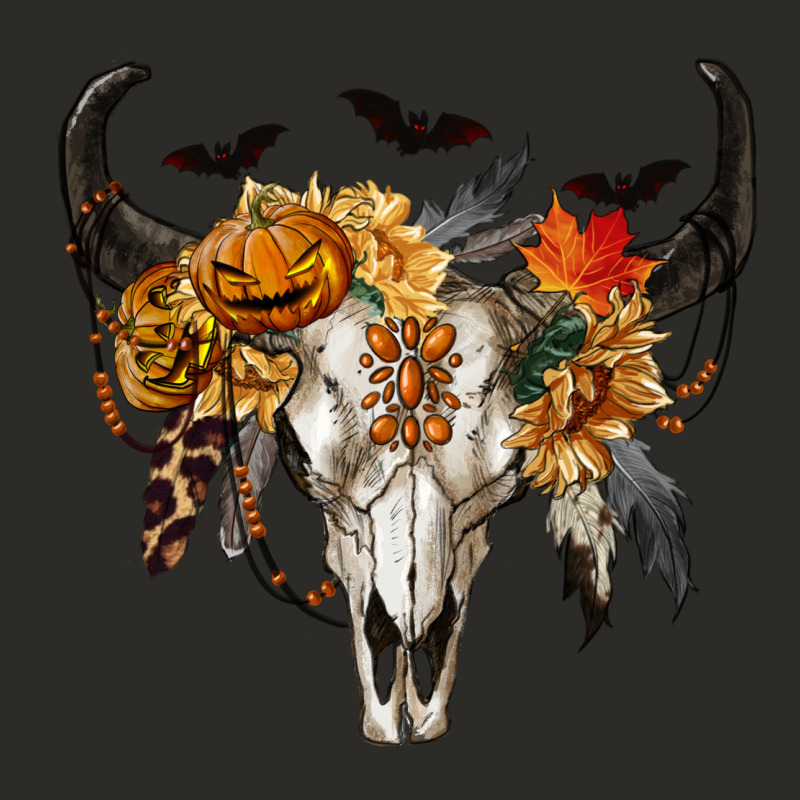 Halloween Bull Skull Heavy Core Tee by RanaPortraitStore | Teevron