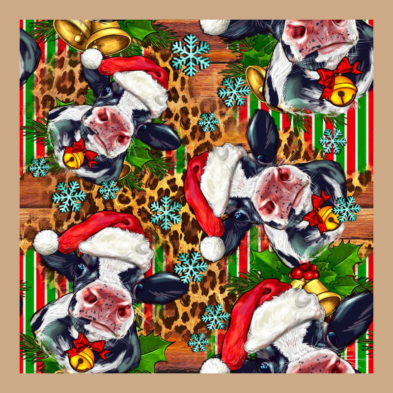 Christmas Leopard Cow Vintage Hoodie by FaDigitalArtStudio | Teevron
