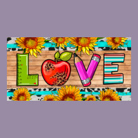 Love And Sunflower With Pen And Apple License Plate Template Classic Tee | Teevron