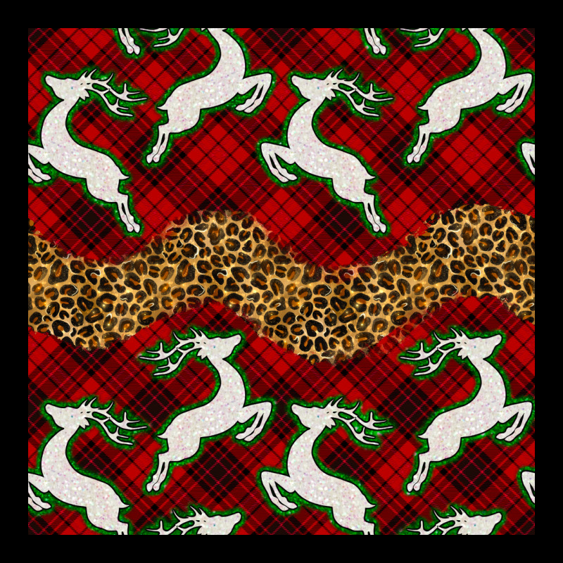 Christmas Deer And Plaid Seamless Pattern Heavyweight Sweatshirt by BundleAndBundleShop | Teevron