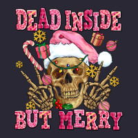 Dead Inside But Merry  Pink Christmas Skeleton Vintage Tee | Teevron
