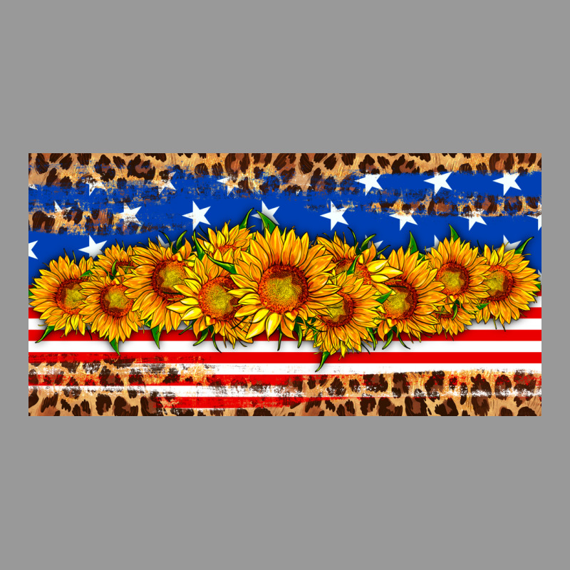 Usa Flag Sunflowers License Plate Vintage Hoodie by HRA Design Shop | Teevron