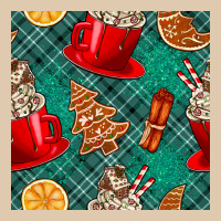 Christmas Hot Chocolate And Cookie Seamless Pattern Heavyweight Sweatshirt | Teevron