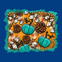 Fall Pumpkin Distressed Background Premium Sweatshirt | Teevron