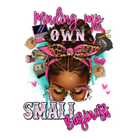 minding my own small business afro messy bun | Teevron